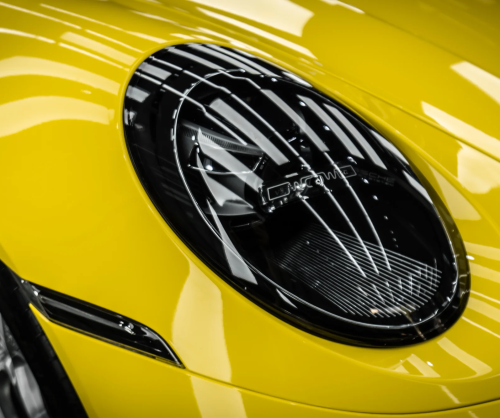 Dán đổi màu xe Porsche 911 Gloss Racing Yellow
