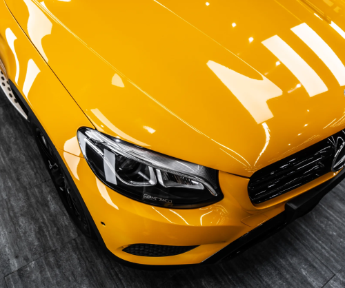 Dán đổi màu xe Mercedes-Benz GLC 300 Gloss Dark Yellow