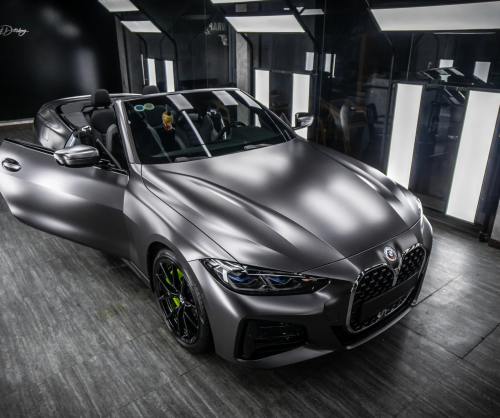 Dán đổi màu xe BMW Z4 Matte Dark Gray Metallic