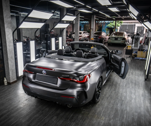 Dán đổi màu xe BMW Z4 Matte Dark Gray Metallic