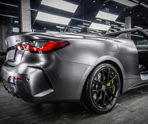 Dán đổi màu xe BMW Z4 Matte Dark Gray Metallic
