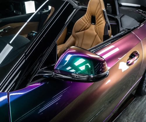 Dán đổi màu xe BMW Z4 Gloss Purple Flame