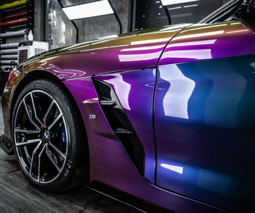 Dán đổi màu xe BMW Z4 Gloss Purple Flame