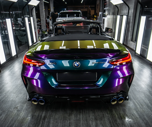Dán đổi màu xe BMW Z4 Gloss Purple Flame