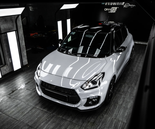 Dán đổi màu xe Suzuki Swift Gloss Crayon Gray