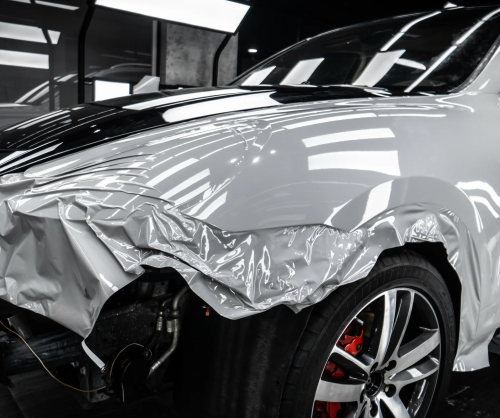 Dán đổi màu xe Porsche Cayenne Gloss Crayon Gray