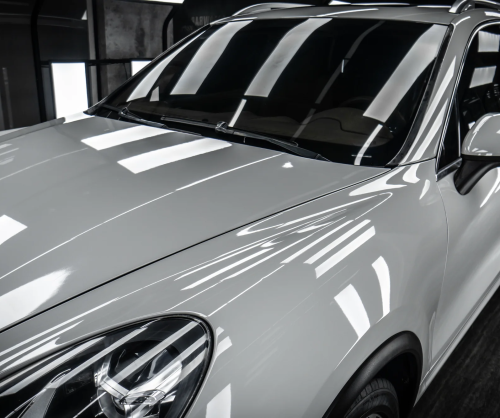 Dán đổi màu xe Porsche Cayenne Gloss Crayon Gray
