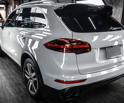 Dán đổi màu xe Porsche Cayenne Gloss Crayon Gray