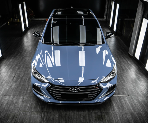 Dán đổi màu xe Hyundai Elantra Gloss China Blue