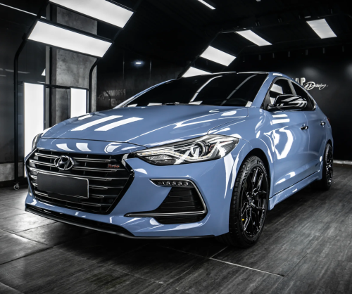 Dán đổi màu xe Hyundai Elantra Gloss China Blue