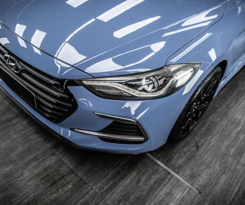 Dán đổi màu xe Hyundai Elantra Gloss China Blue