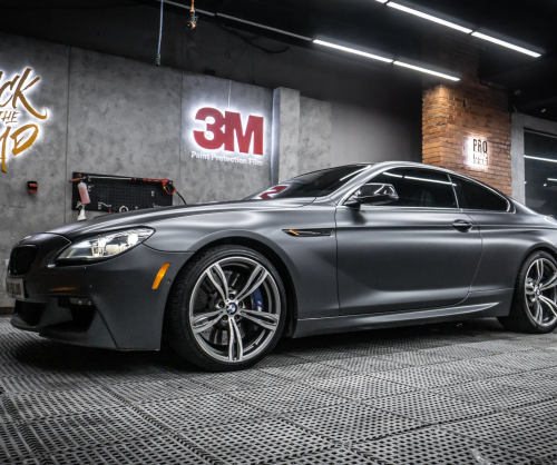 Dán đổi màu xe BMW 650i Coupe Satin Dark Gray Metallic