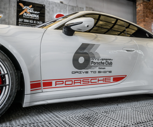 Dán đổi màu xe Porsche 911 GTS Gloss Crayon Gray