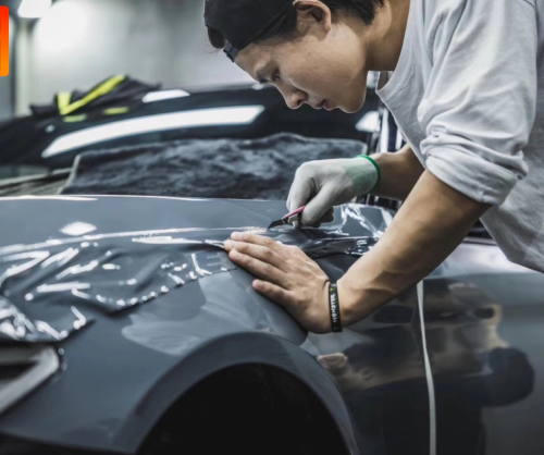 wrap xe, dán đổi màu xe BMW 530 wrap gloss cement gray