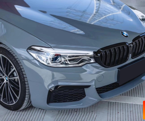 wrap xe, dán đổi màu xe BMW 530 wrap gloss cement gray