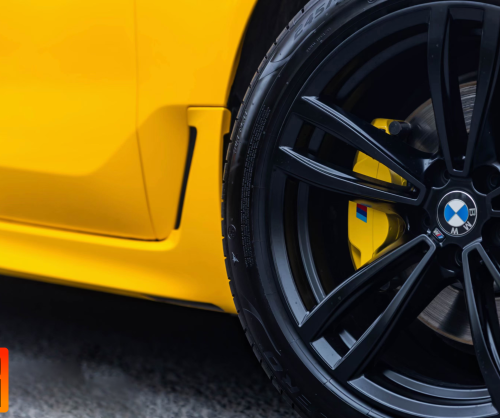wrap xe, dán đổi màu xe BMW 5series GT wrap Gloss Yellow Metallic