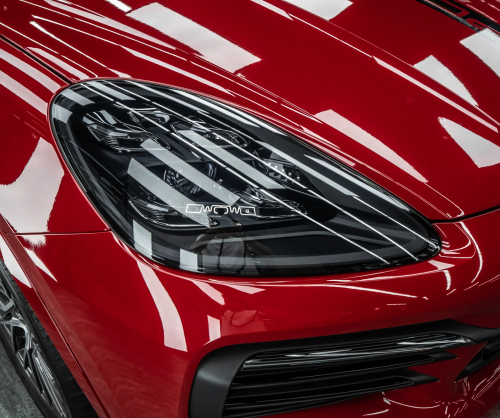 Dán đổi màu xe Porsche Cayenne Gloss Blush Red