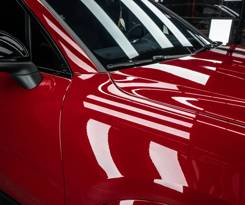 Dán đổi màu xe Porsche Cayenne Gloss Blush Red