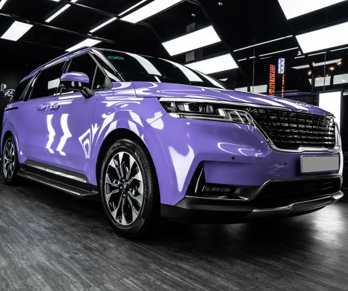 Dán đổi màu xe Kia Carnival Gloss Lavender