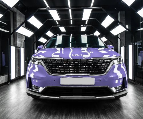 Dán đổi màu xe Kia Carnival Gloss Lavender
