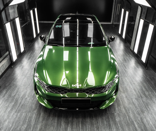 Dán đổi màu xe Kia K5 Gloss Mamba Green