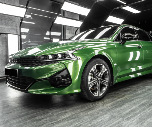 Dán đổi màu xe Kia K5 Gloss Mamba Green