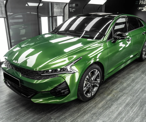 Dán đổi màu xe Kia K5 Gloss Mamba Green