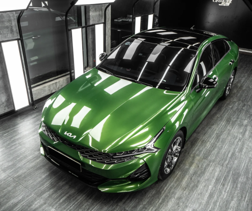Dán đổi màu xe Kia K5 Gloss Mamba Green