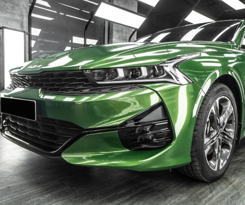 Dán đổi màu xe Kia K5 Gloss Mamba Green