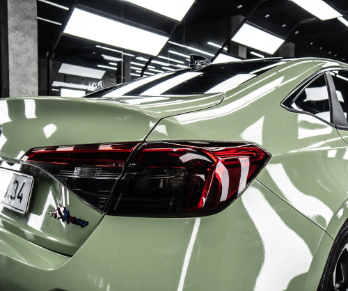 Dán đổi màu xe Honda Civic với Gloss Khaki Green