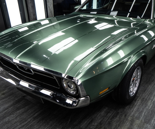 Wrap Ford Mustang 1970 với Turquoise Green