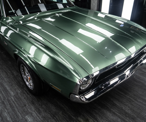 Wrap Ford Mustang 1970 với Turquoise Green