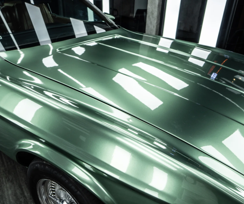 Wrap Ford Mustang 1970 với Turquoise Green