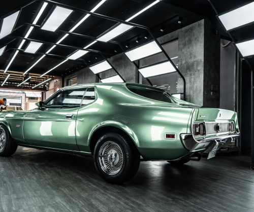 Wrap Ford Mustang 1970 với Turquoise Green