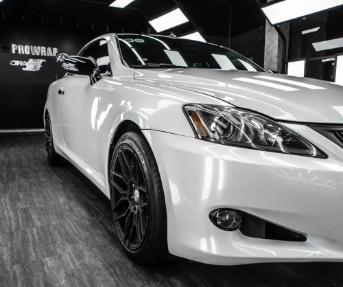 Dán đổi màu xe Lexus IS250C Gloss Pearl White