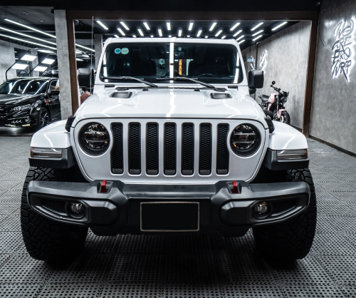 Dán đổi màu xe Jeep Rubicon Gloss Ceramic White