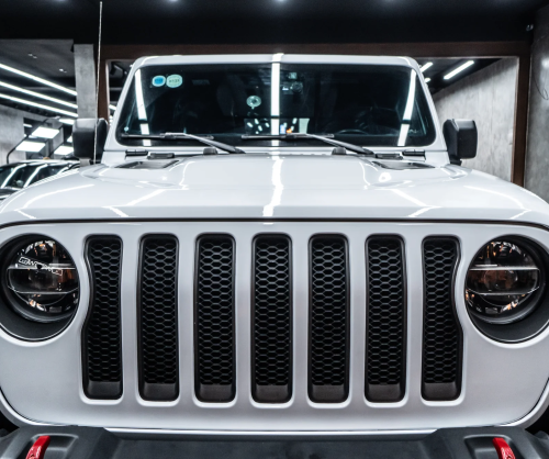 Dán đổi màu xe Jeep Rubicon Gloss Ceramic White
