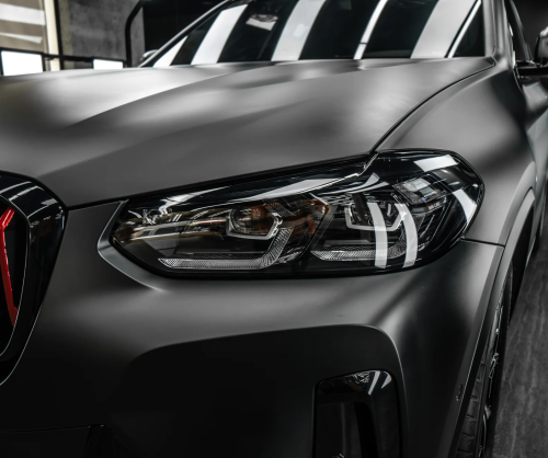 Dán đổi màu xe BMW X3 với Wrap Matte Black