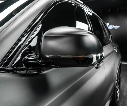 Dán đổi màu xe BMW X3 với Wrap Matte Black