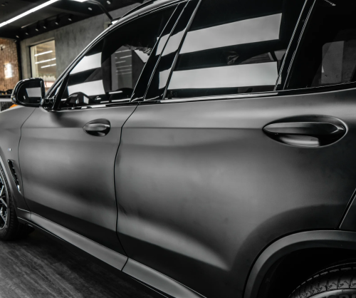 Dán đổi màu xe BMW X3 với Wrap Matte Black