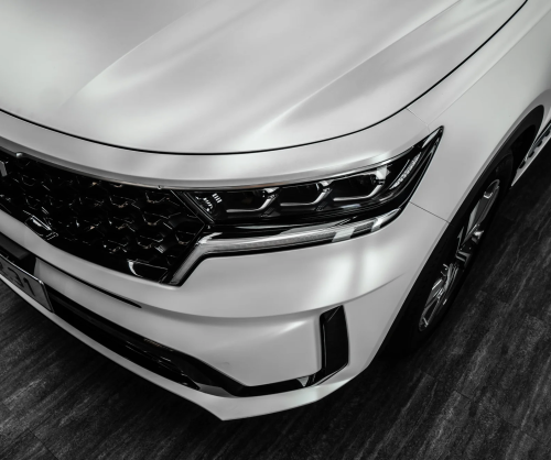 Dán đổi màu xe Kia Sorento Satin Pearl White