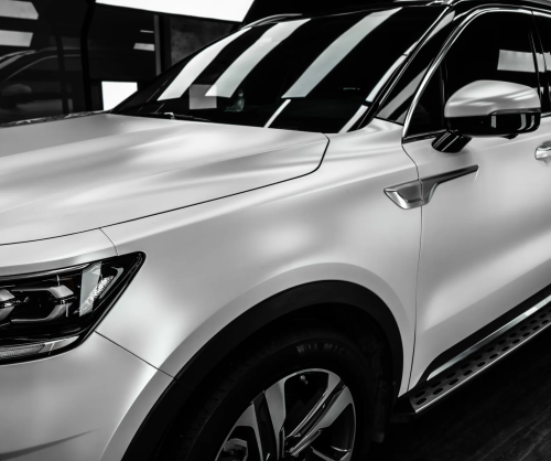 Dán đổi màu xe Kia Sorento Satin Pearl White