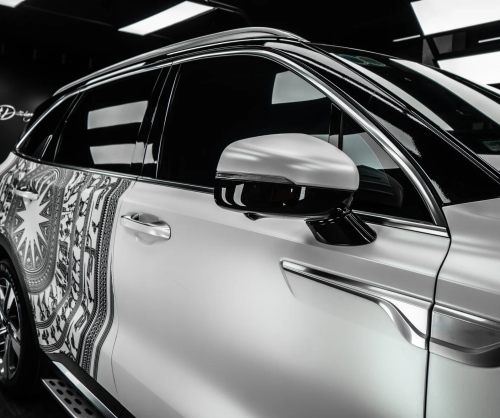 Dán đổi màu xe Kia Sorento Satin Pearl White