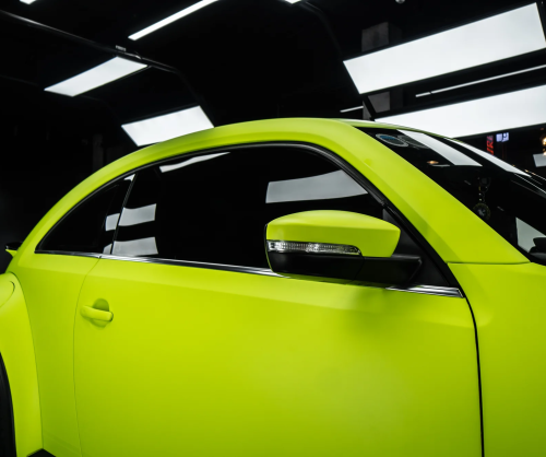 Dán đổi màu xe Volkswagen Beetle Two Tone Lime Green & Pastel Pink