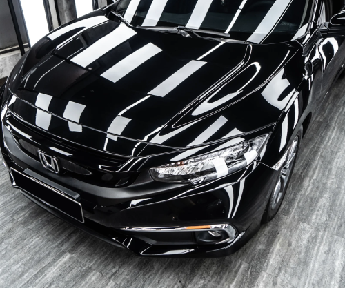 Dán đổi màu xe Honda Civic Gloss Black