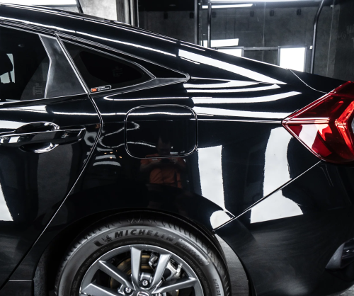 Dán đổi màu xe Honda Civic Gloss Black