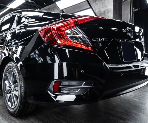 Dán đổi màu xe Honda Civic Gloss Black