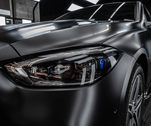 Dán đổi màu xe Mercedes-Benz C300 Satin Black