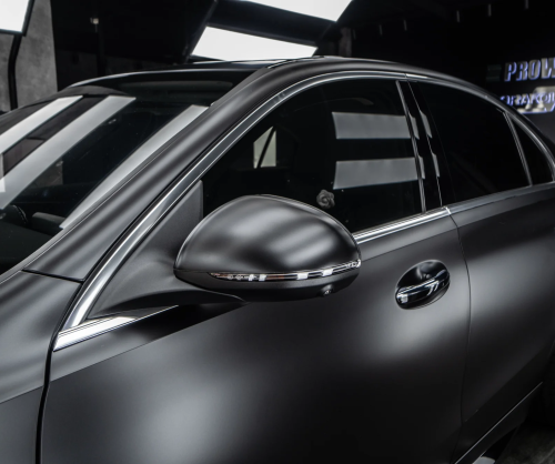Dán đổi màu xe Mercedes-Benz C300 Satin Black