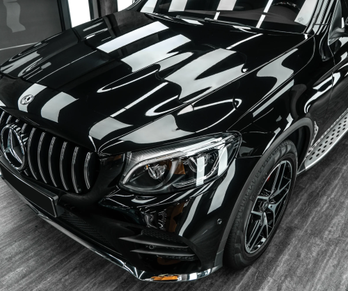 Dán đổi màu xe Mercedes-Benz GLC Gloss Black